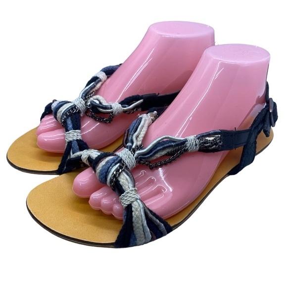 Urban Outfitters Ecote Braided Sandal Leather Upper Size 8‎ - Picture 1 of 11